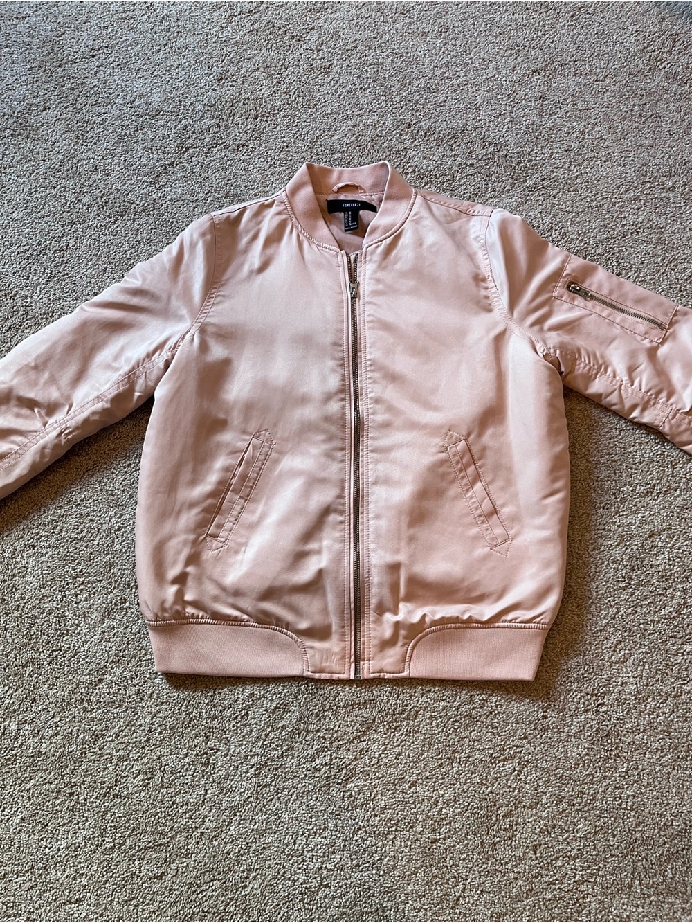 Forever 21 Blush Pink Women's Bomber Jacket